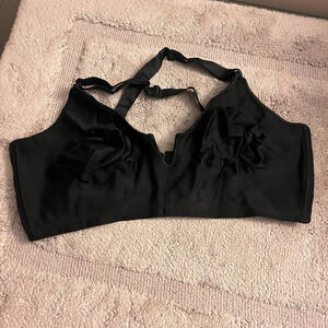 Vintage black plus size bra Size 44D